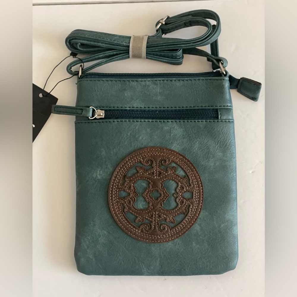 DS bags Crossbody Purse Green-Teal Color